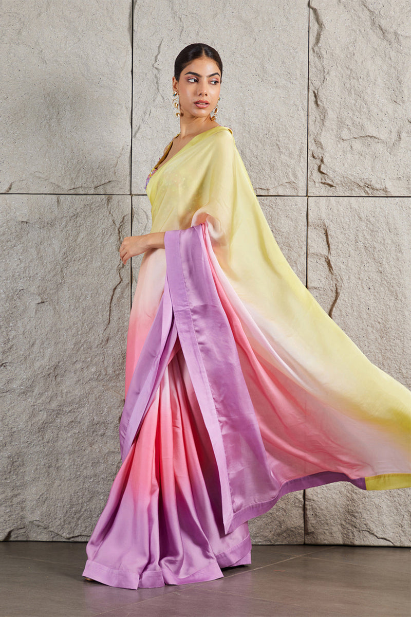 Pastel Ombre Saree