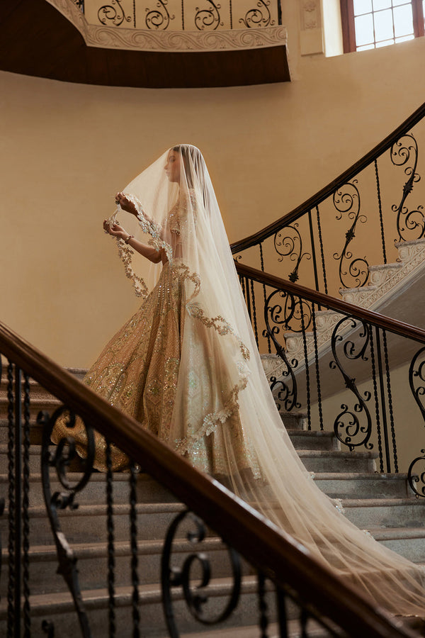 Ivory Lehenga With Multi Coloured Embroidery