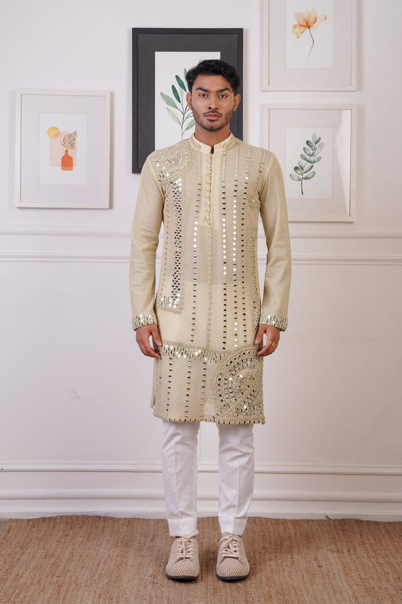 Mint Mirror Kurta Set