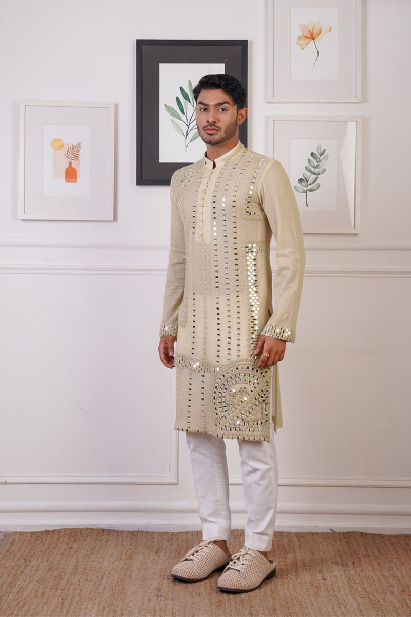 Mint Mirror Kurta Set