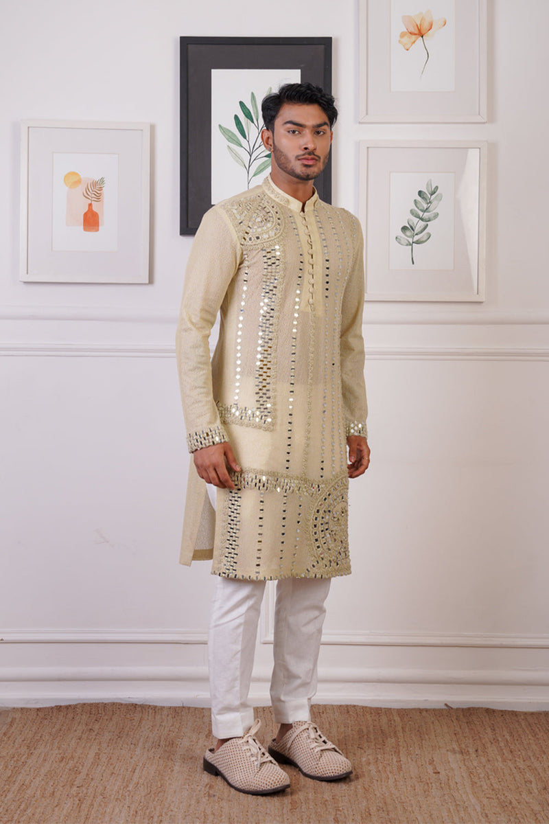 Mint Mirror Kurta Set