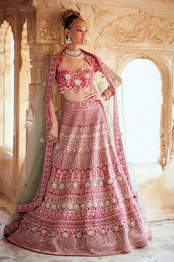 Dark Pink Lehenga Set