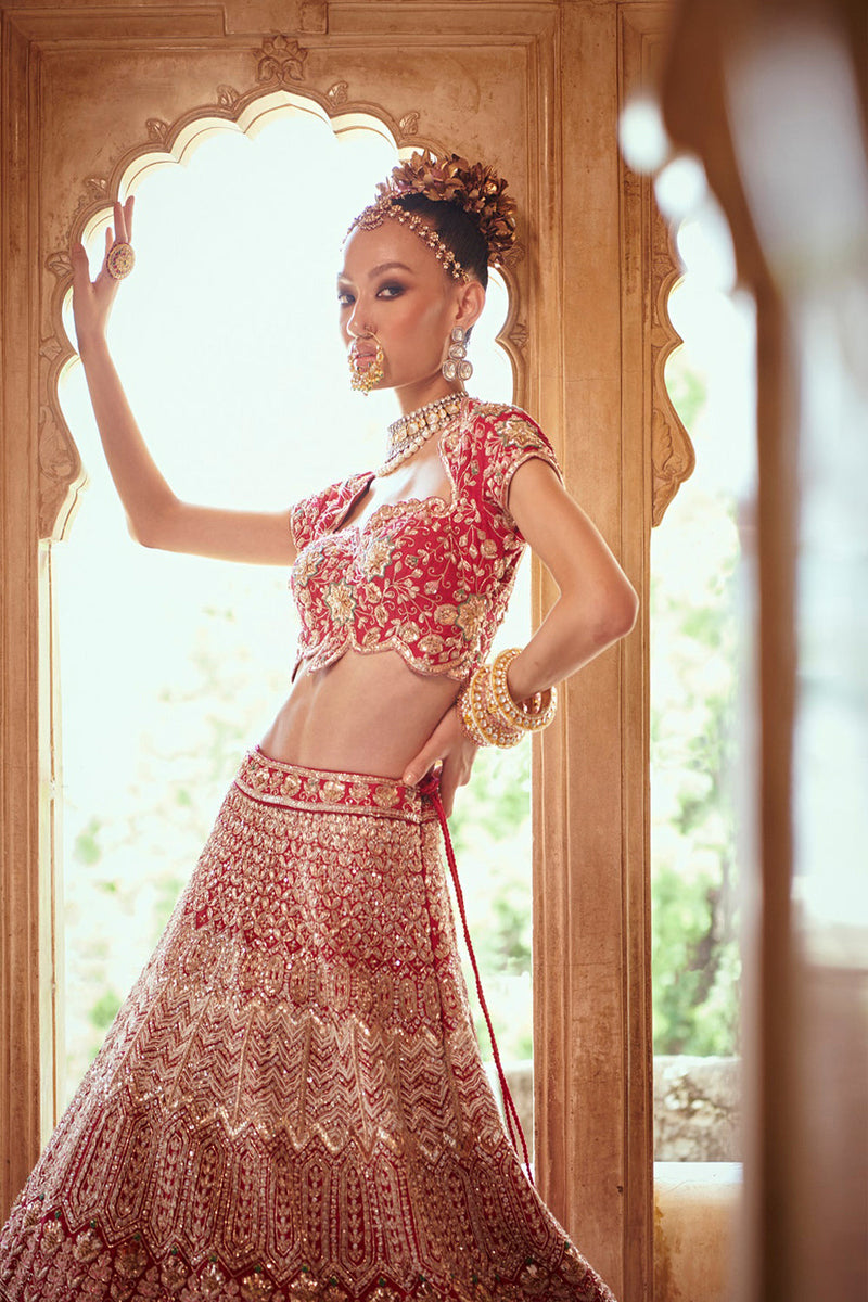 Dark Pink Lehenga Set