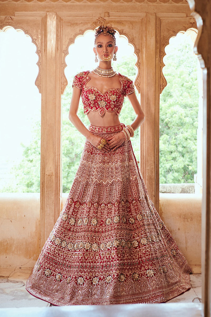 Dark Pink Lehenga Set