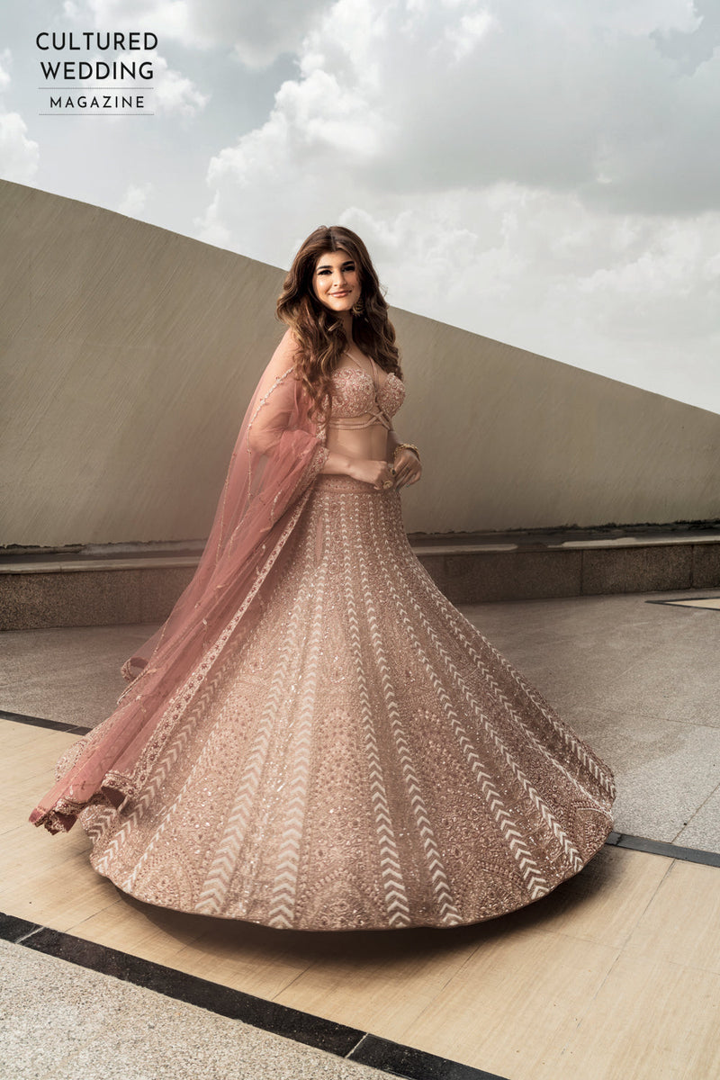 Pale Pink Bridal Lehenga