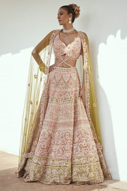 Light Rust Bridal Lehenga