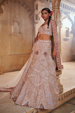 Grey Bridal Lehenga