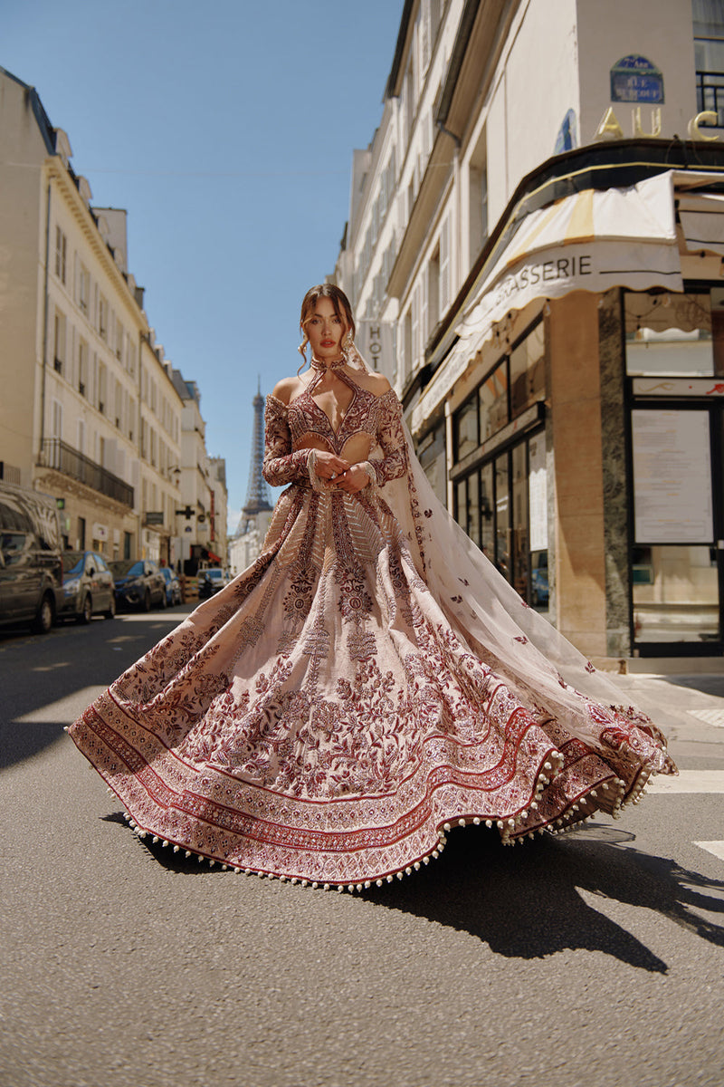 Marron & Ivory Lehenga Set