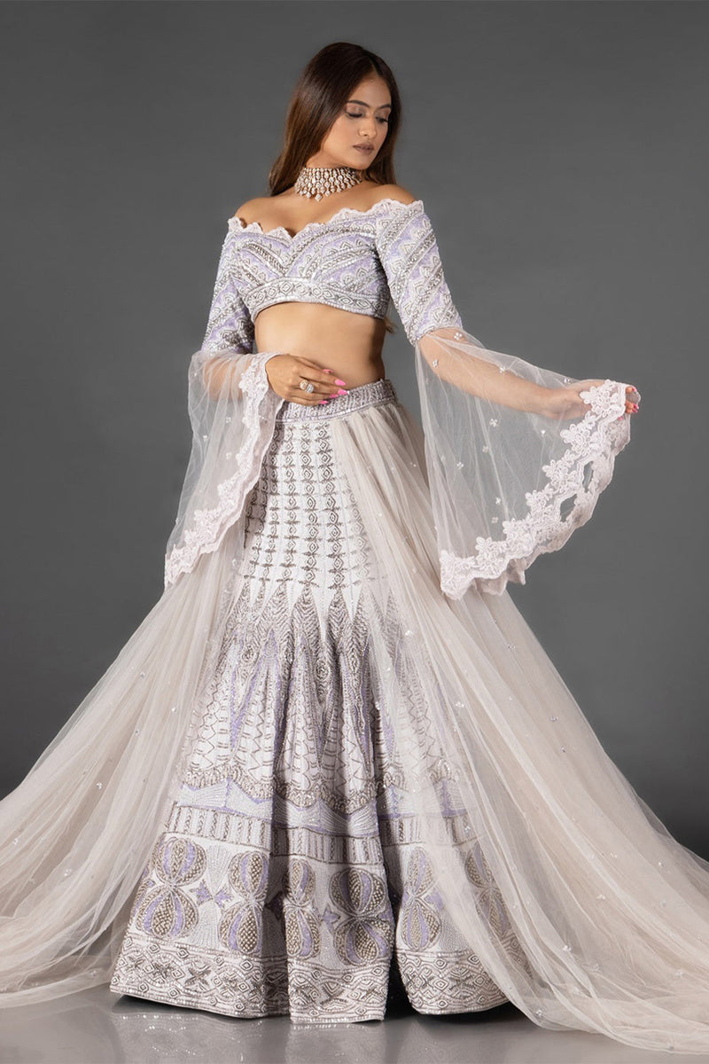 Lilac Lehenga Set