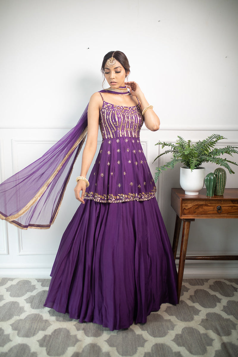 Camellia Peplum Lehenga Set