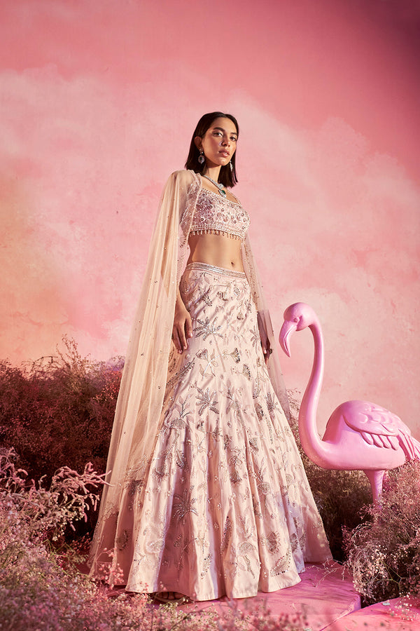 Flamingo Lehenga Set