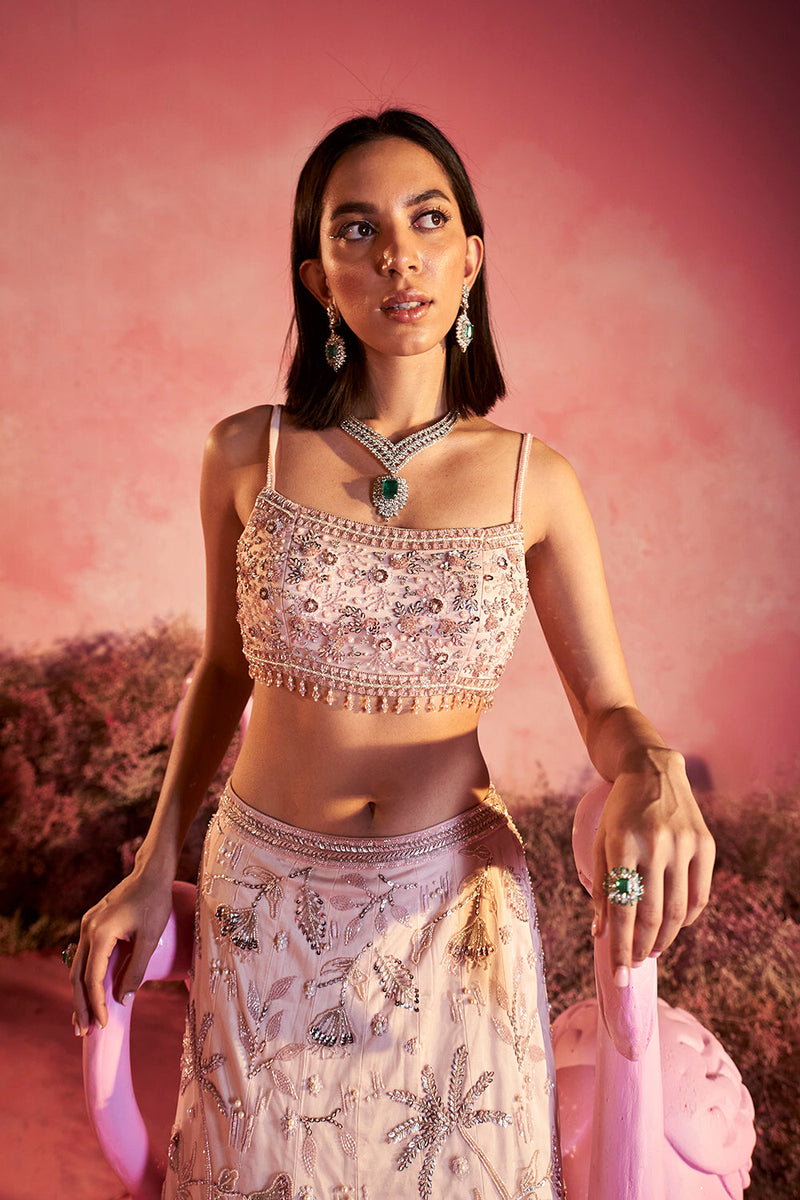 Flamingo Lehenga Set