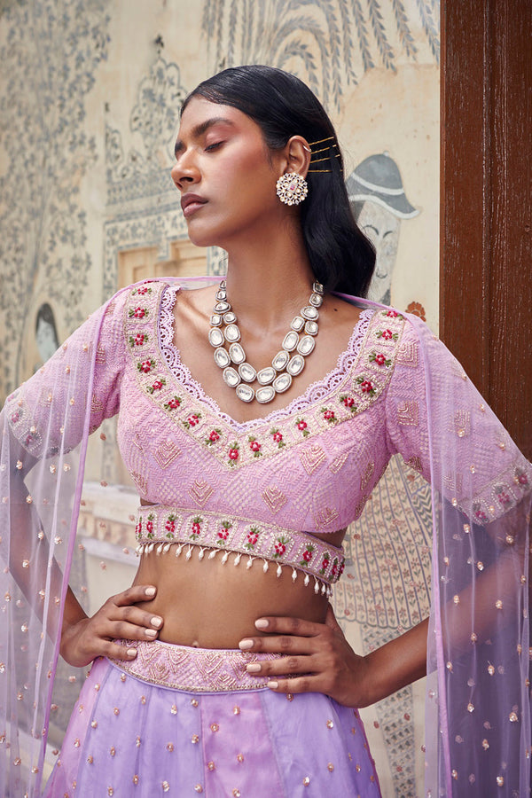 Lilac Lehenga