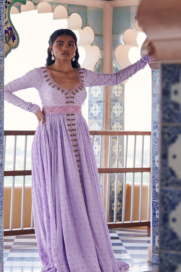 Lilac Anarkali