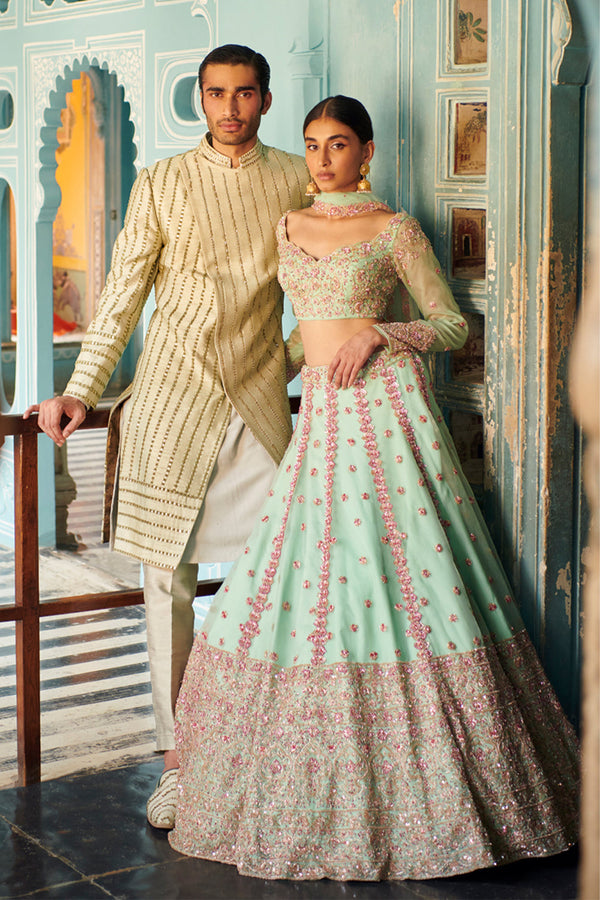 Mint Green Lehenga