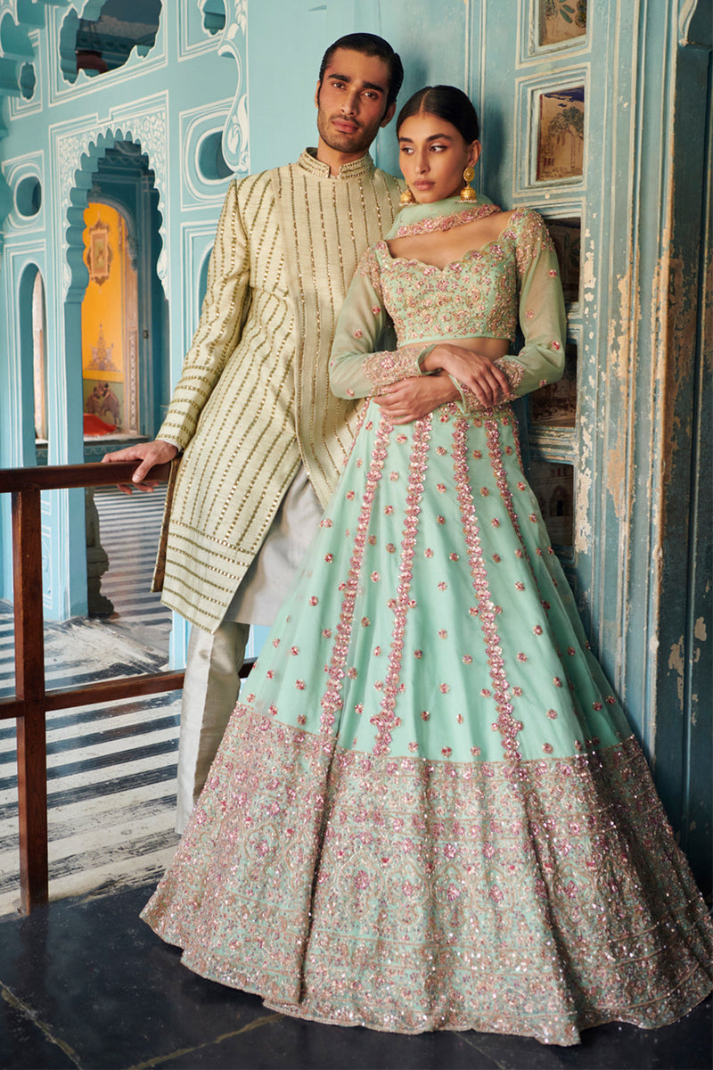 Mint Green Lehenga