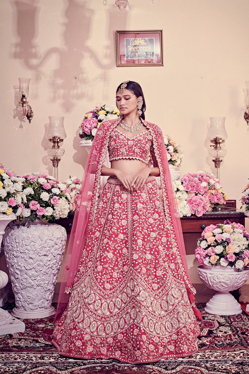 Ruby Pink Lehenga