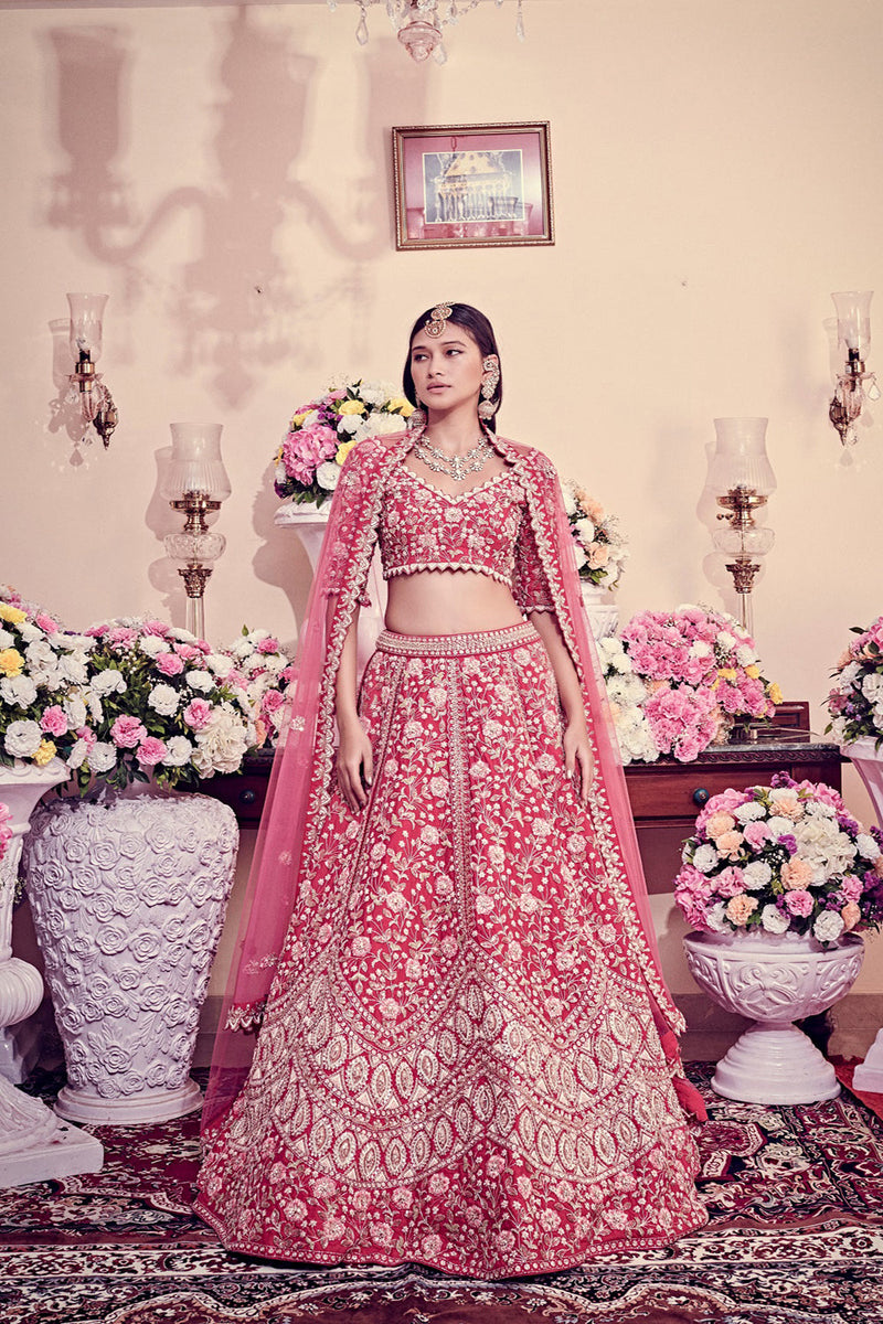 Ruby Pink Lehenga