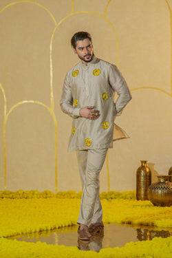 Lotus Applique Short Kurta Set