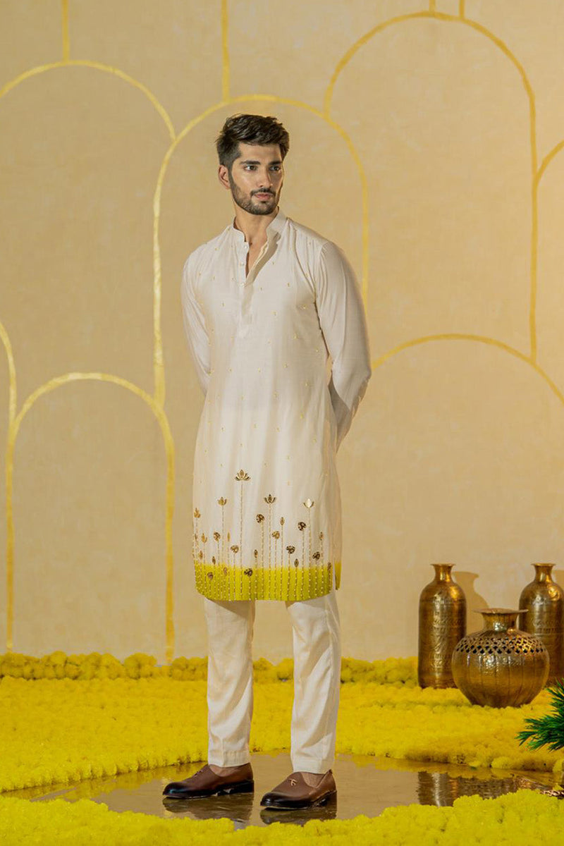 Ivory Garden Long Kurta Set