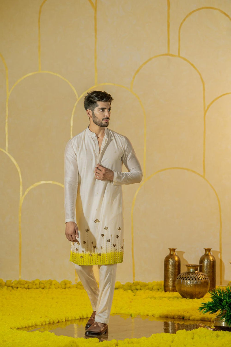 Ivory Garden Long Kurta Set