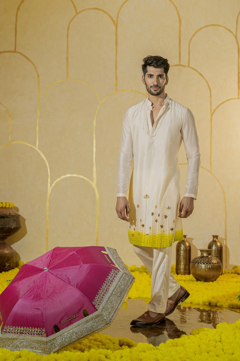 Ivory Garden Long Kurta Set