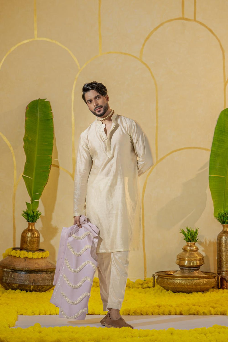 Dusty Pearl Kurta Set