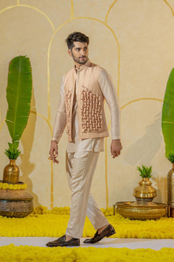 Dusty Ivory Kurta Set