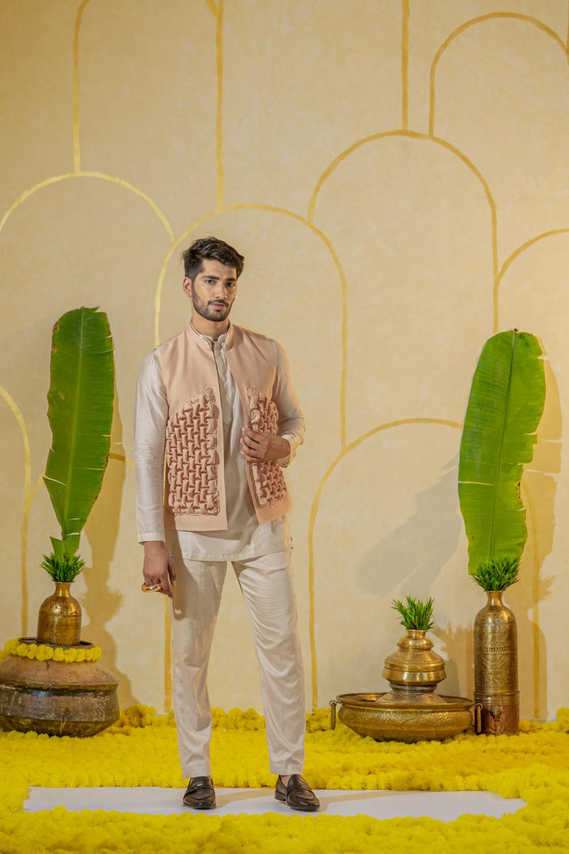 Dusty Ivory Kurta Set