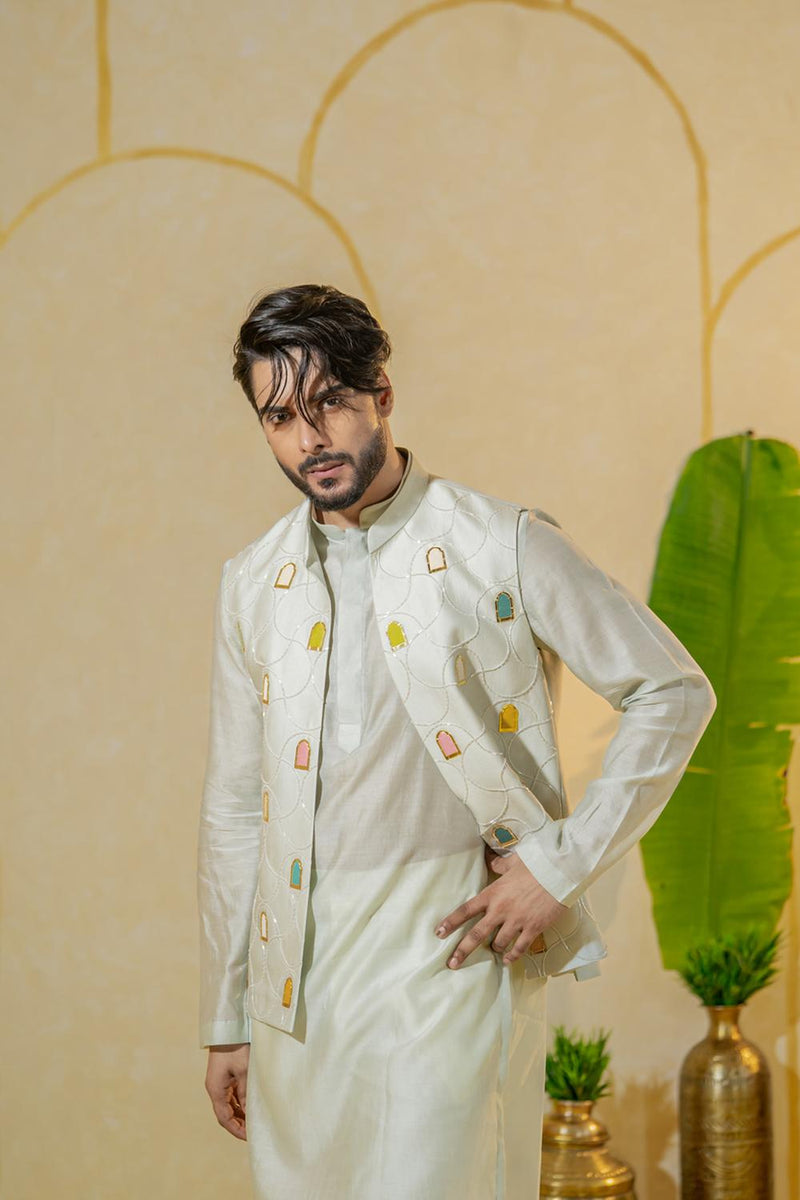 Mint Mist Long Kurta Set