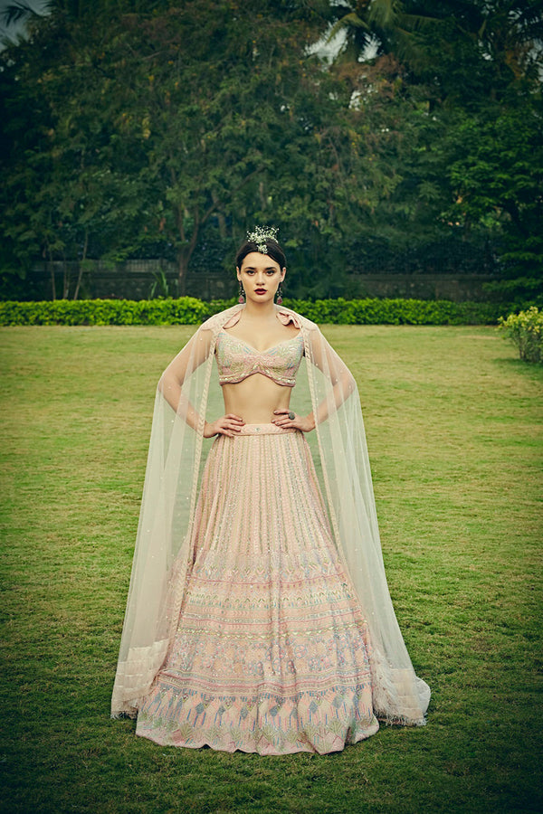 Blush Pink Lehengs