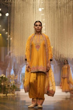 Short Kurta With Salwar And Dupatta