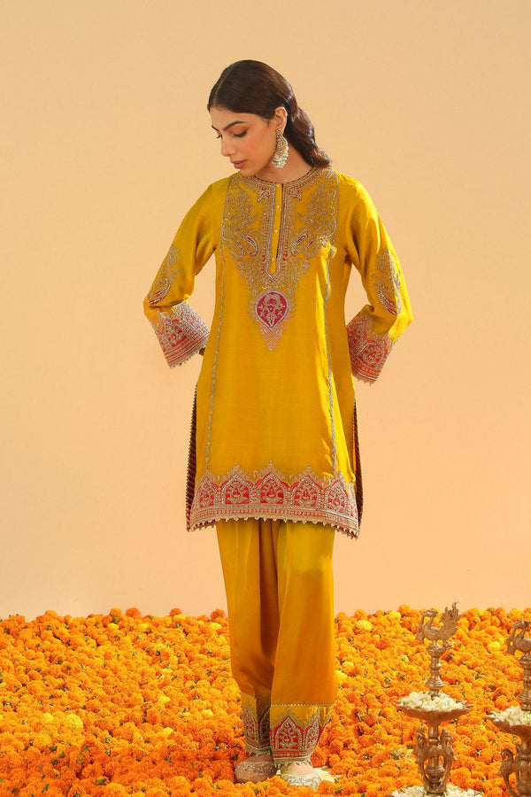 Short Kurta With Salwar And Dupatta