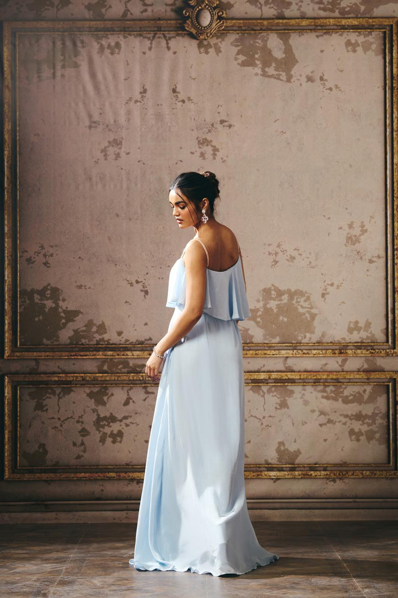 Powder Blue Layered Gown