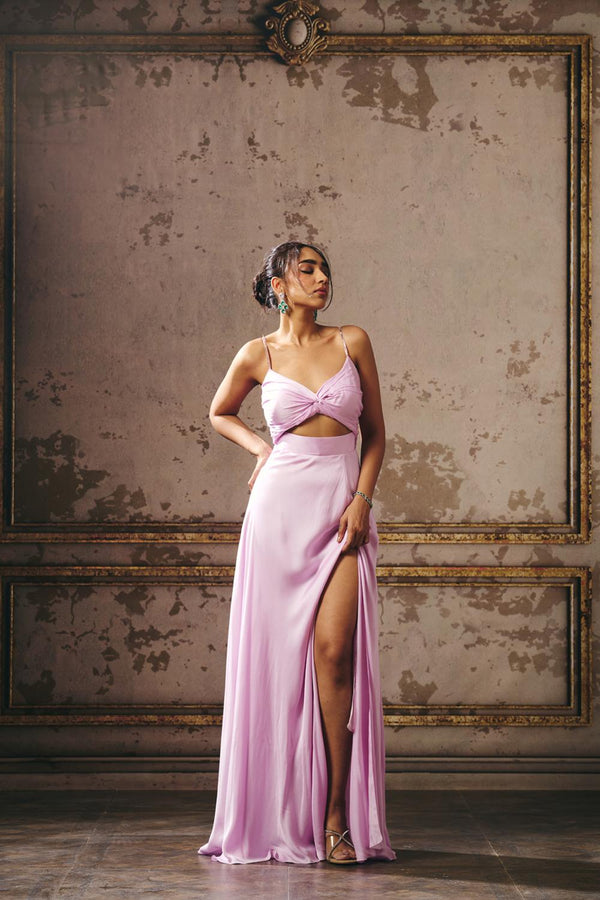 Lilac Drape Gown