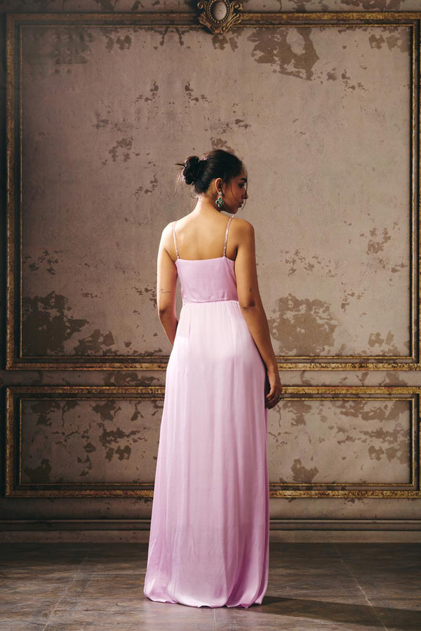 Lilac Drape Gown