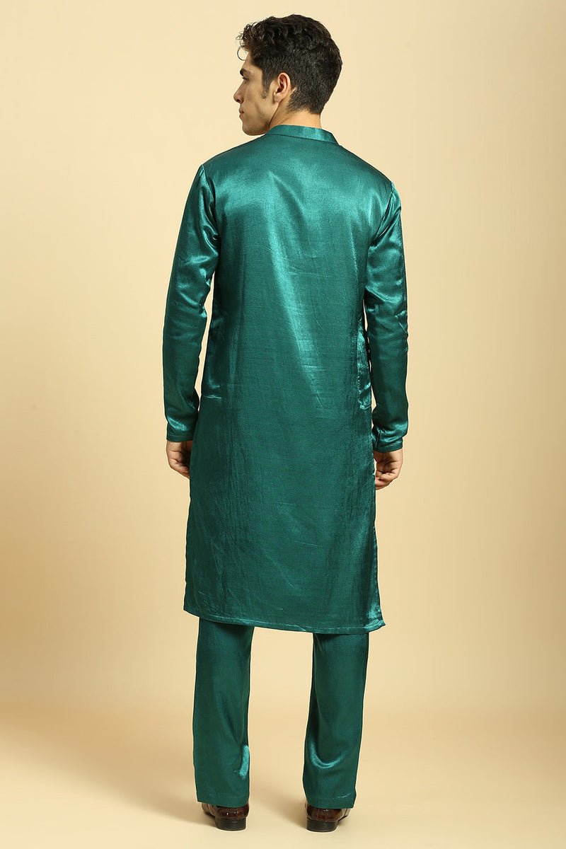 Teal Green Kurta With Pant