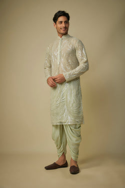 Sage Green Embroiderd Kurta Set