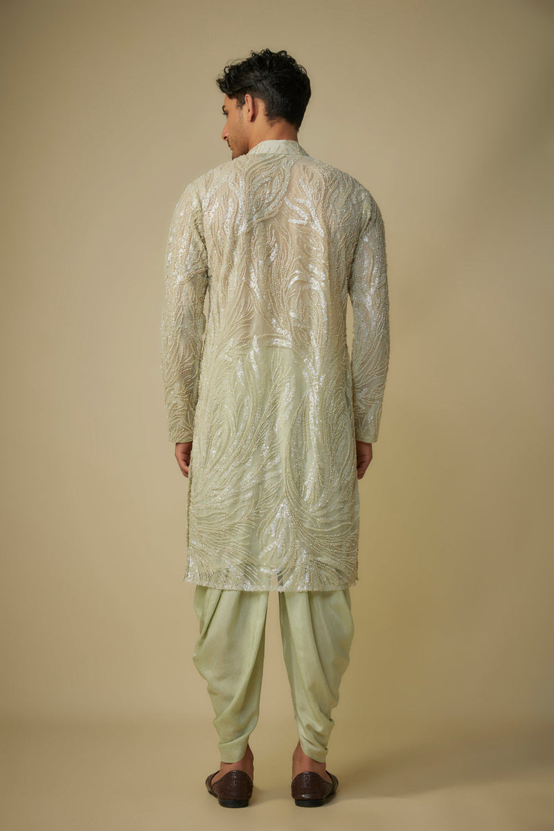 Sage Green Embroiderd Kurta Set