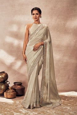 Ecru Gulaab Saree