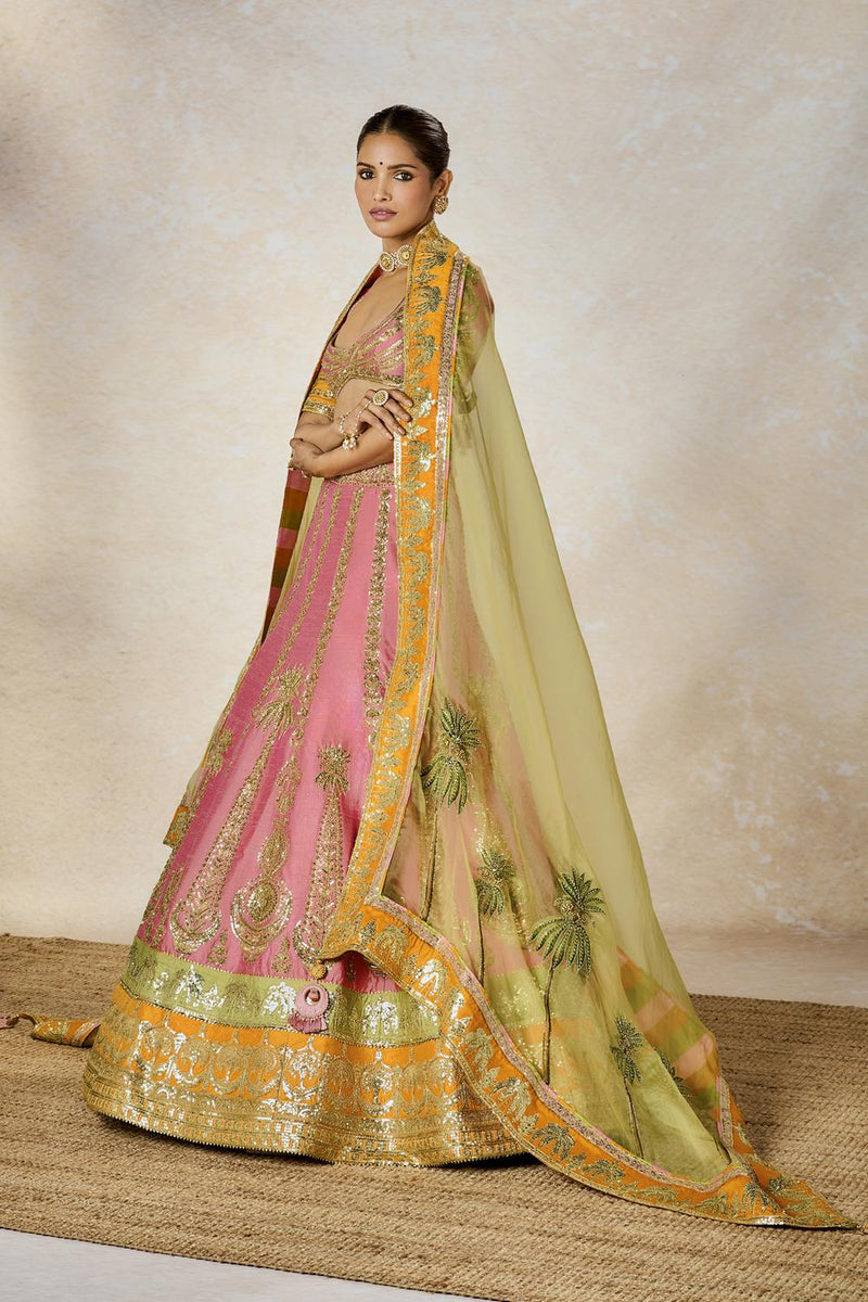 Rose Thandai Lehenga Set