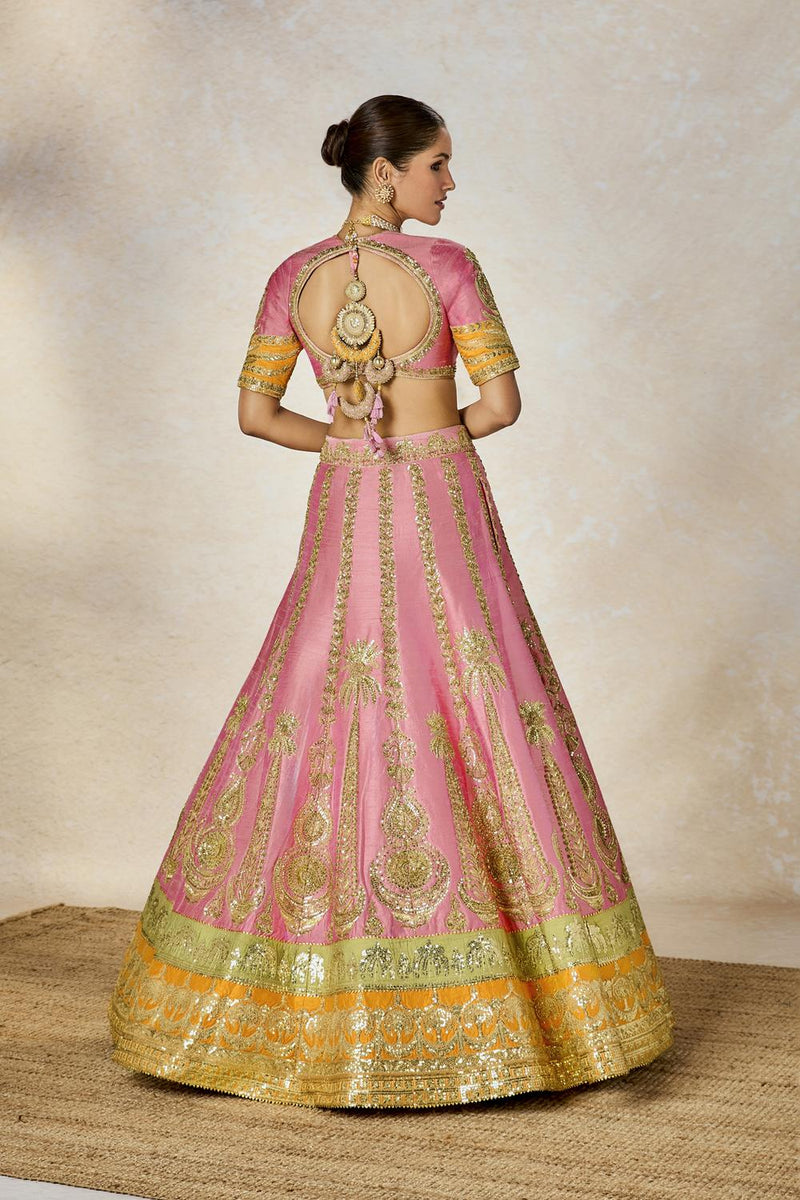 Rose Thandai Lehenga Set