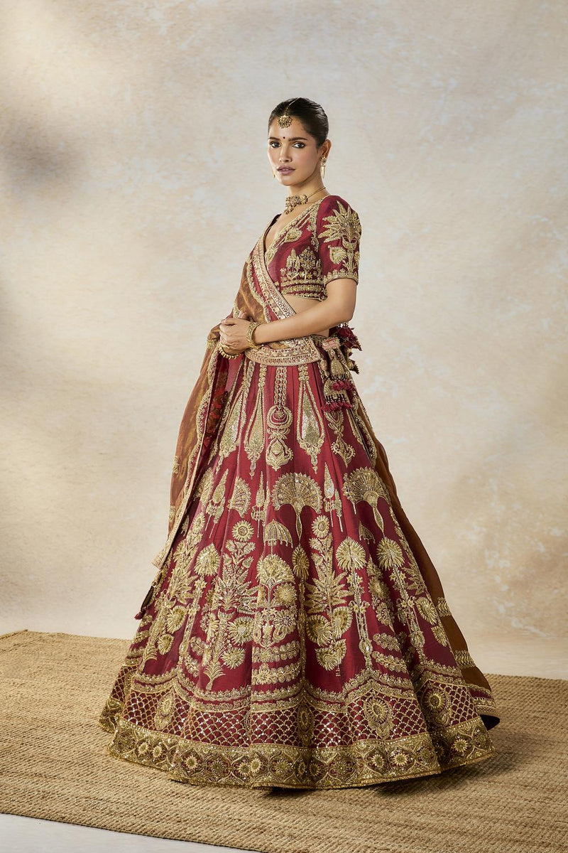 Cherry Gulab Lehenga Set