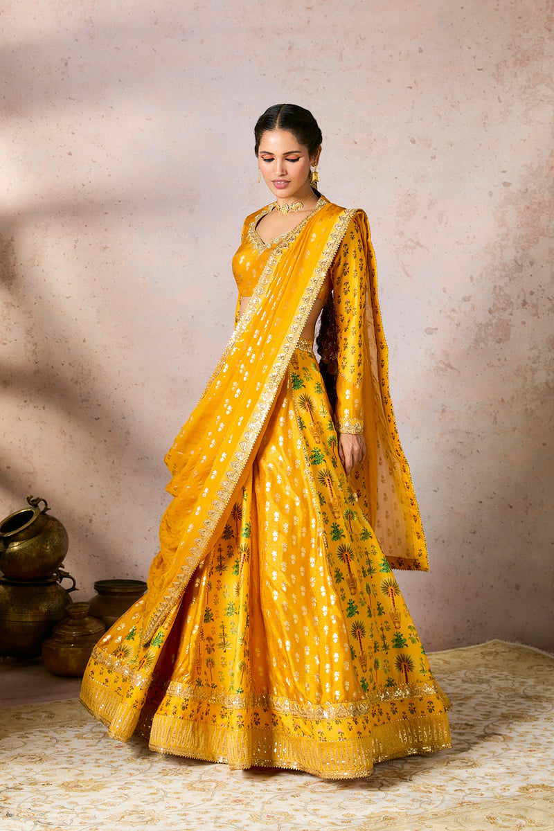 Yellow Nomatic Tribe Lehenga Set