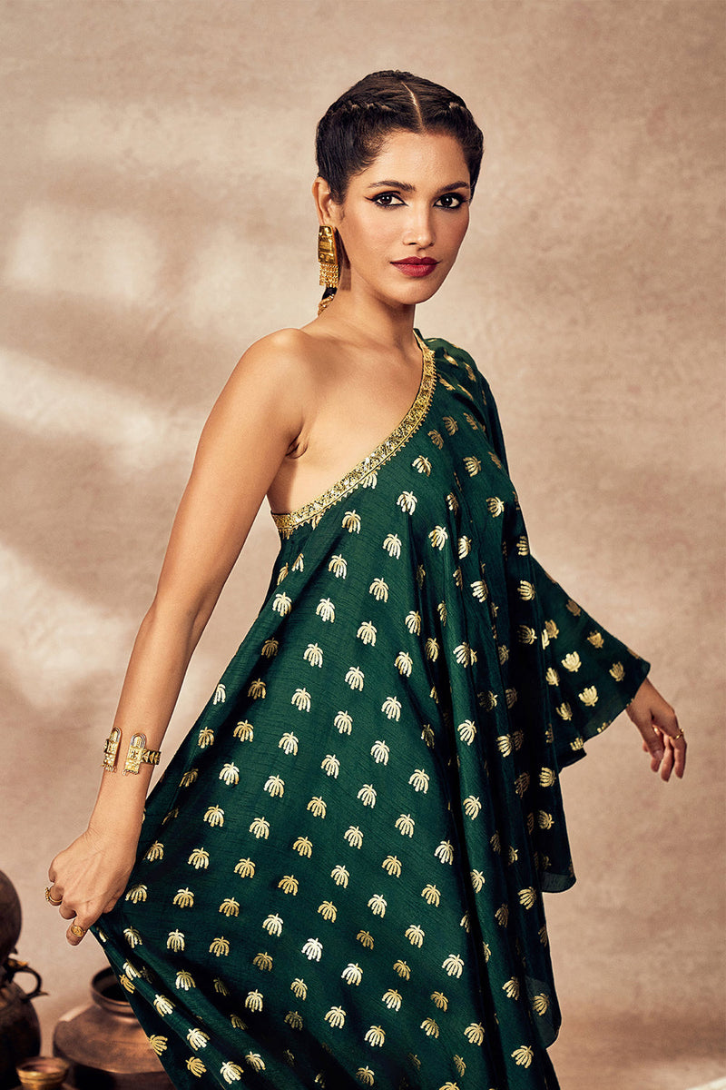 Green Palmscape Tunic Set