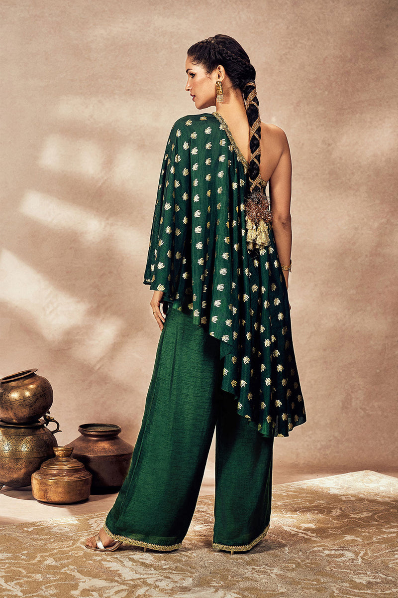 Green Palmscape Tunic Set