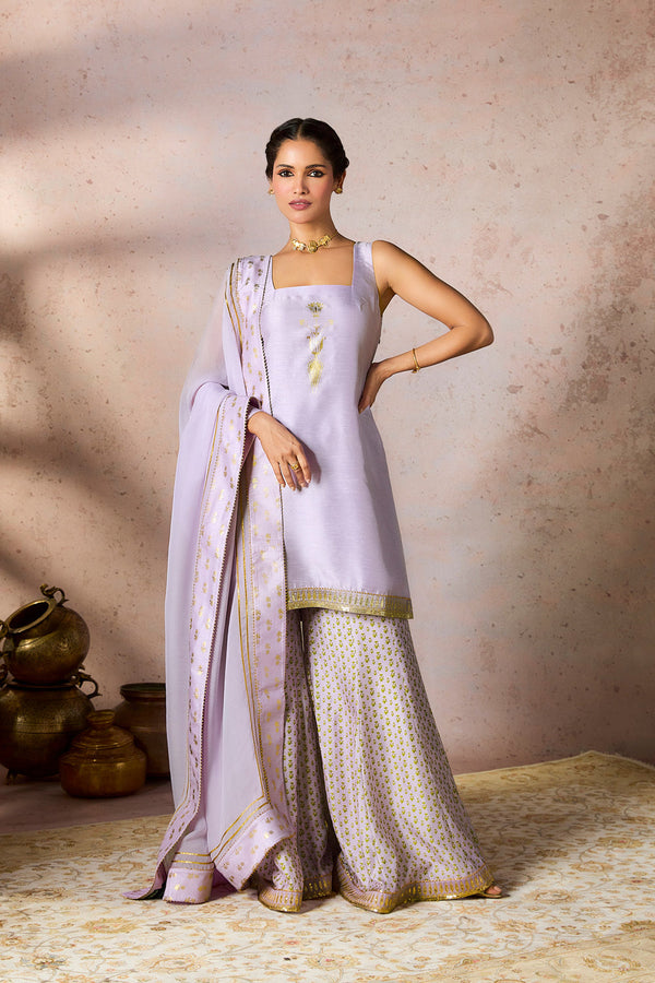 Lilac Pixie Dust Sharara Set