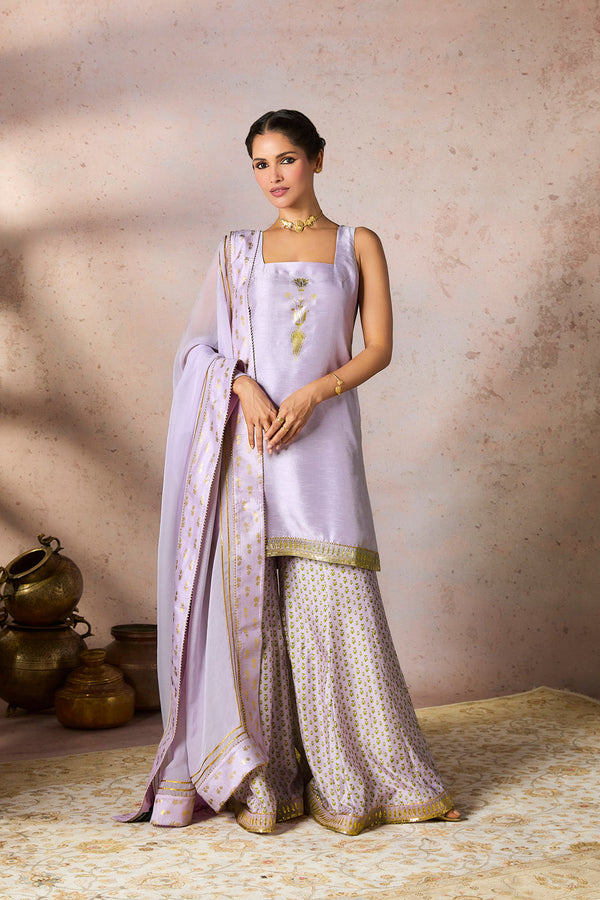 Lilac Pixie Dust Sharara Set