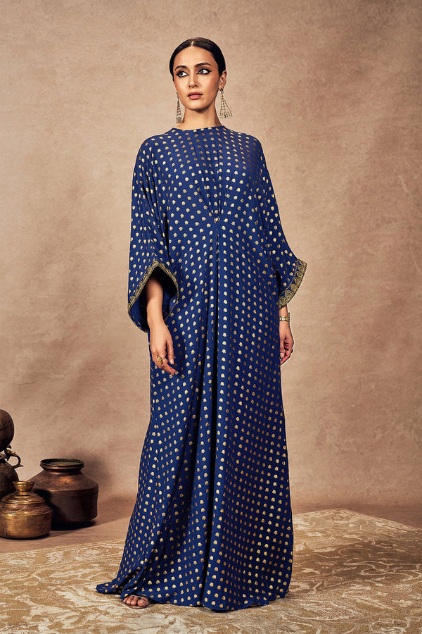 Blue Palmscape Kaftan