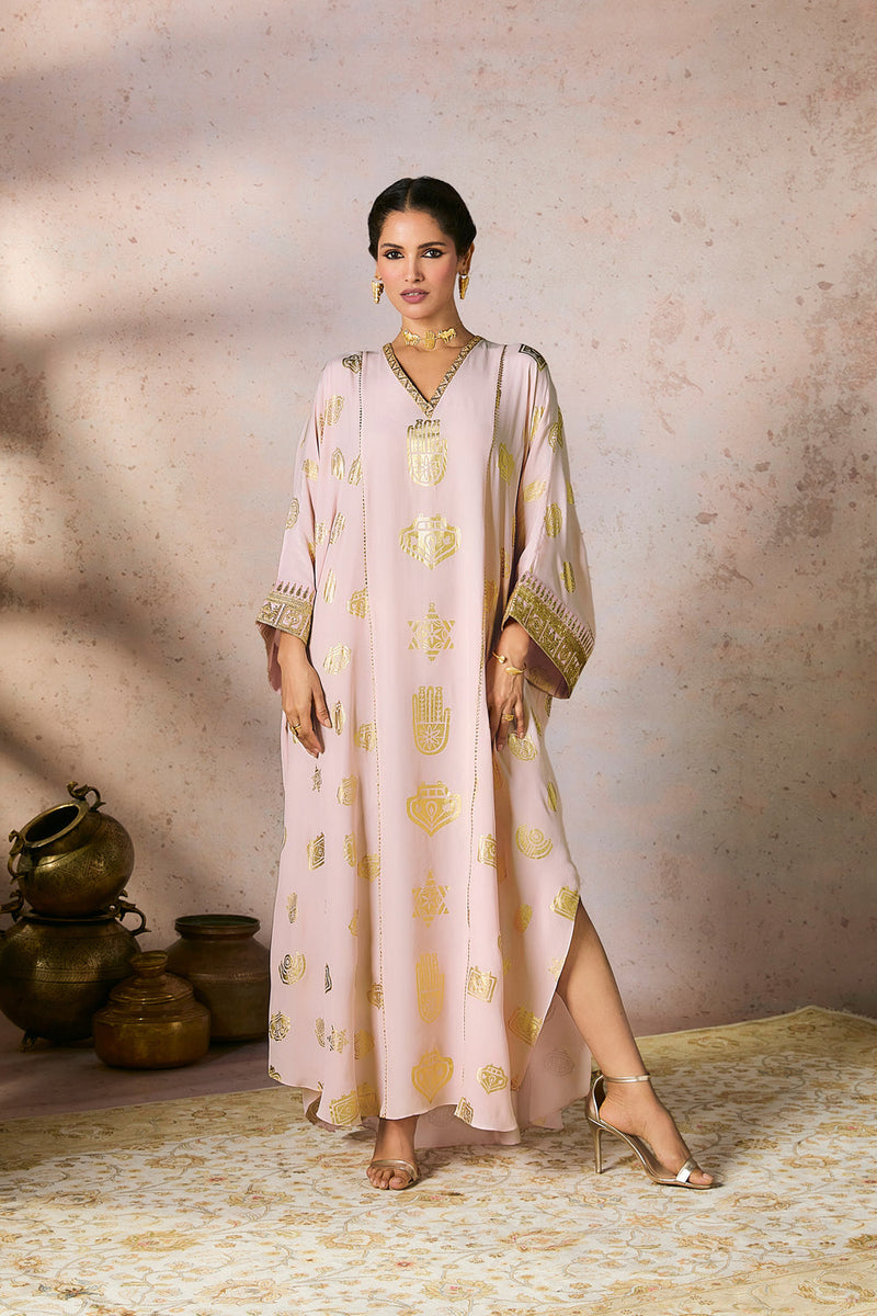 Baby Pink Trinkets Kaftan